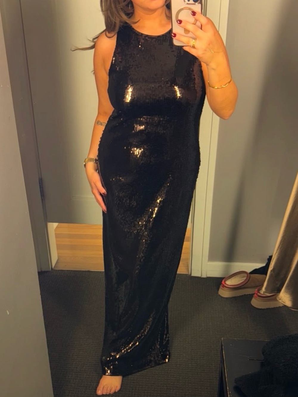 Gorgeous Brown Sequin Gown